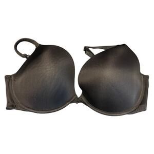 Cacique Black Padded Bra Boost Plunge Size 40DDD